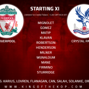 Liverpool vs Crystal Palace