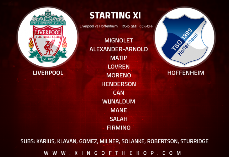 Liverpool FC vs Hoffenheim