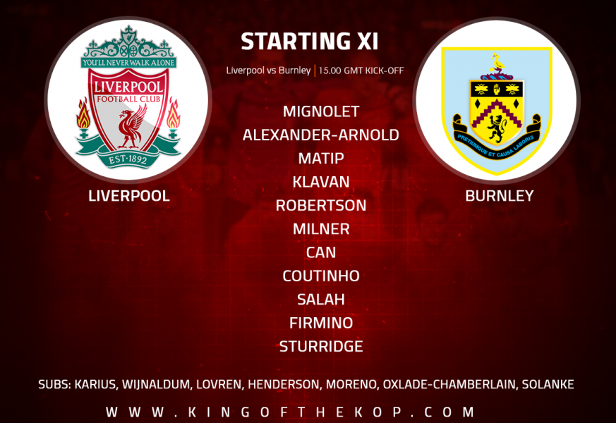 Liverpool vs Burnley