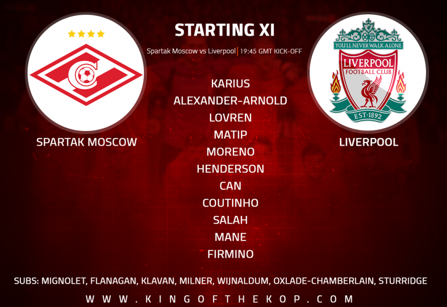 Spartak Moscow v Liverpool