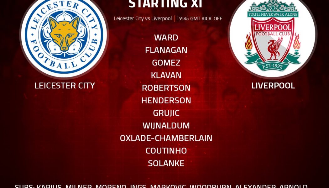 Leicester City v Liverpool