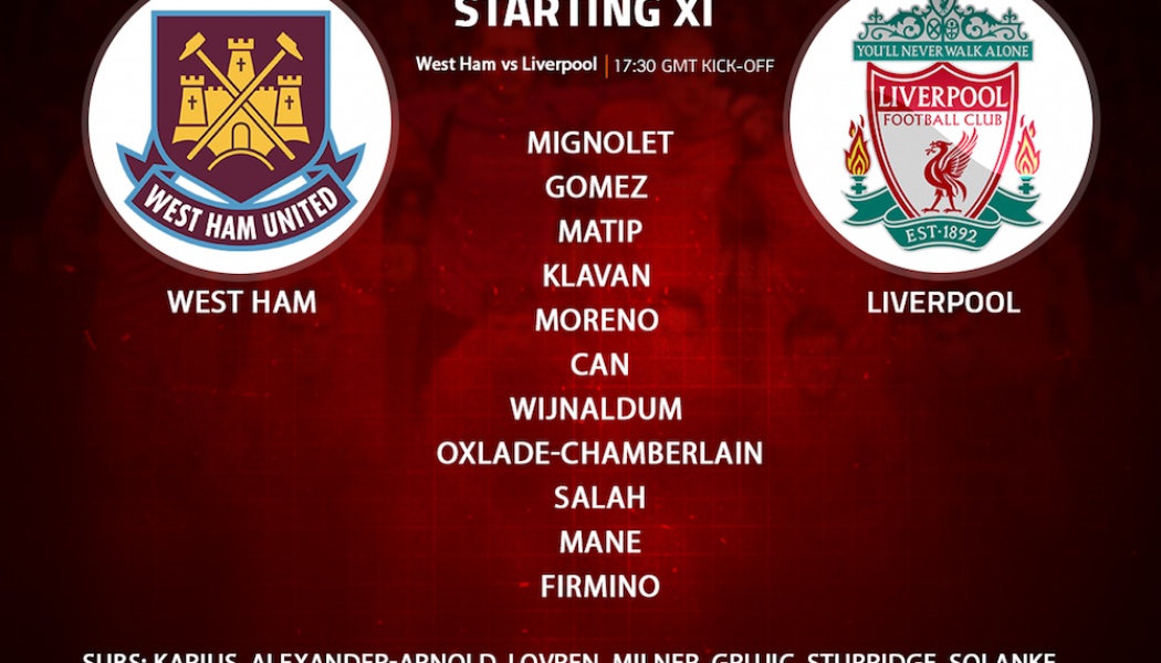 West Ham v Liverpool