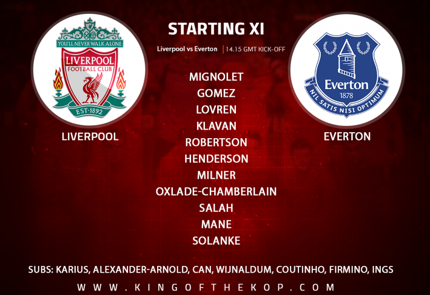 Liverpool team v Everton