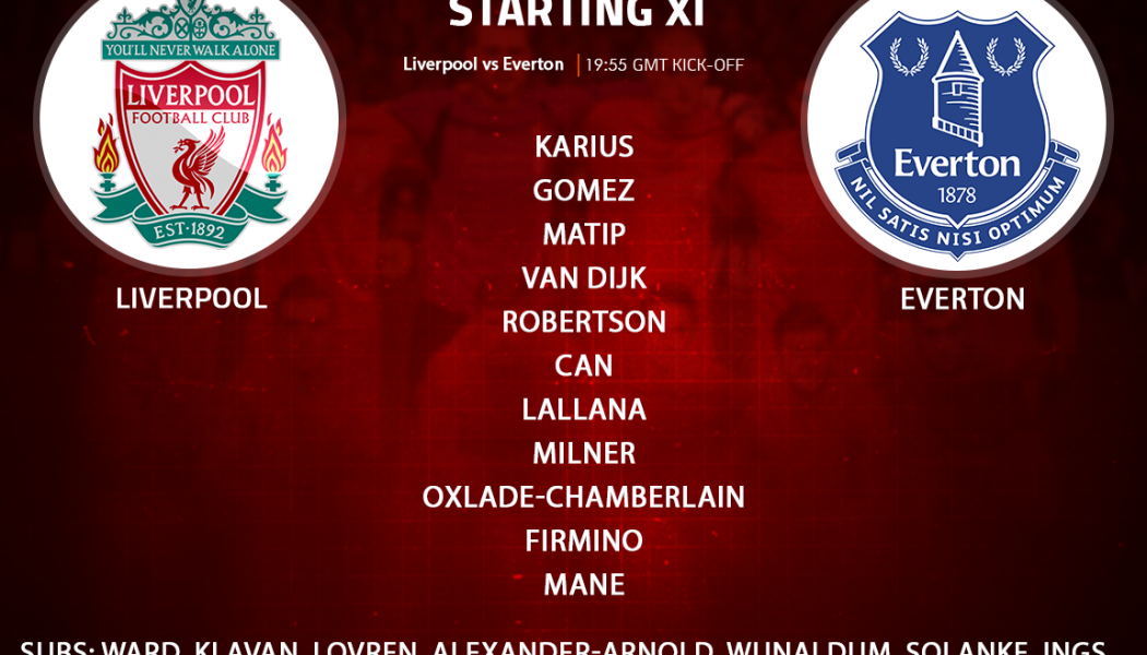 Liverpool team v Everton