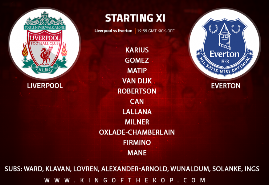 Liverpool team v Everton