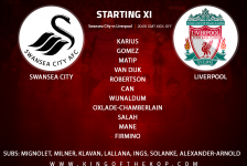 Liverpool team v Swansea City