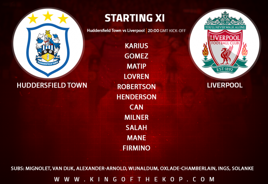 Huddersfield Town v  Liverpool