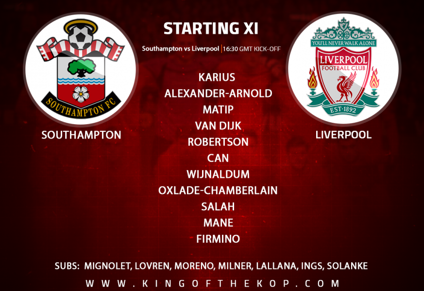 Southampton v Liverpool