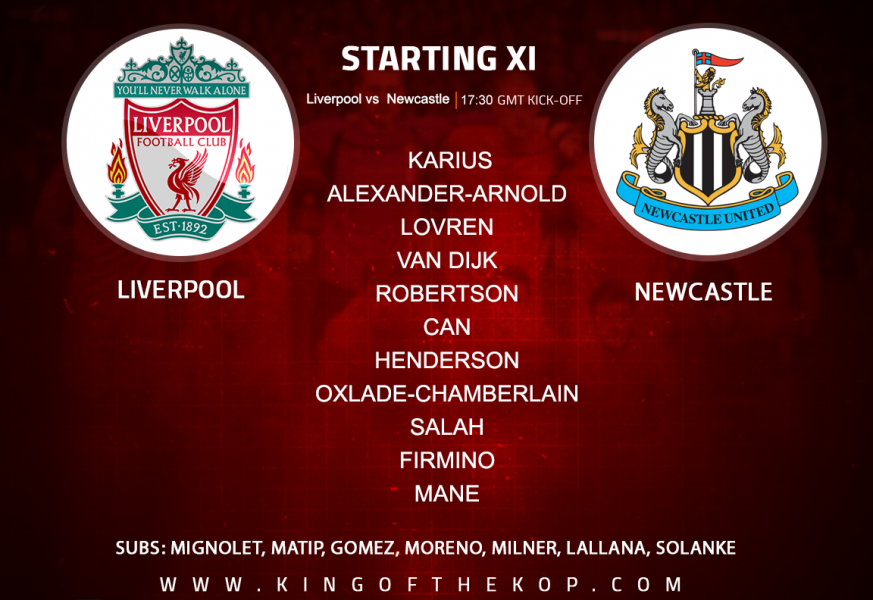 Liverpool v Newcastle