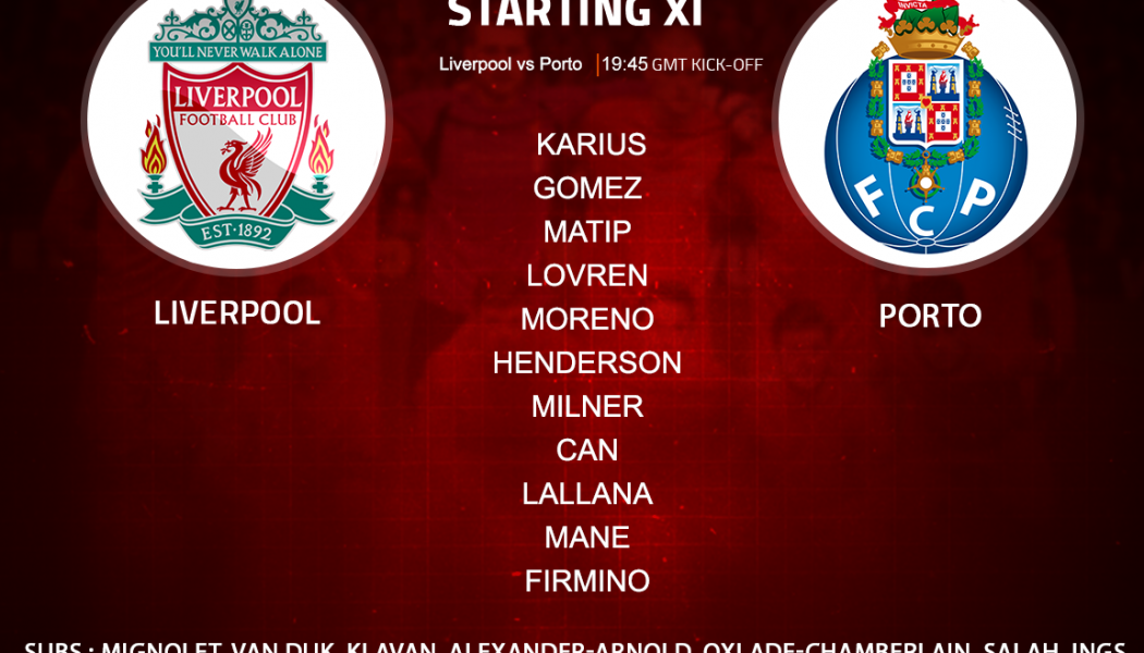 Liverpool team v Porto