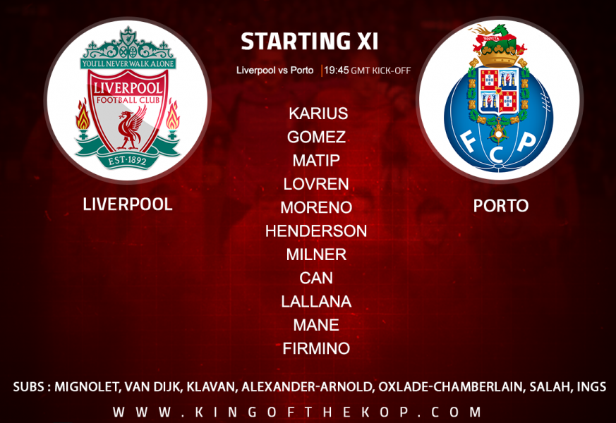 Liverpool team v Porto