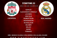 Liverpool team v Real Madrid