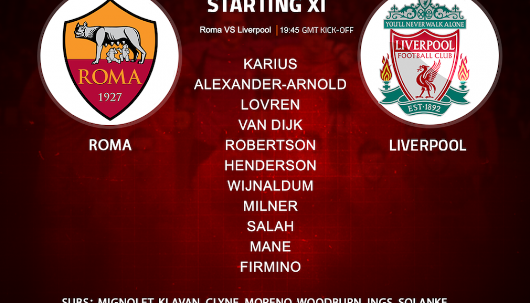 Roma v Liverpool 2 May 2018