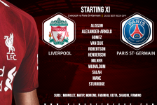 Liverpool v Paris Saint-Germain 18 September 2018