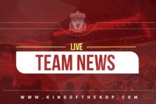 Confirmed:  Liverpool team v Wolves