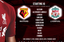 Liverpool team v Watford