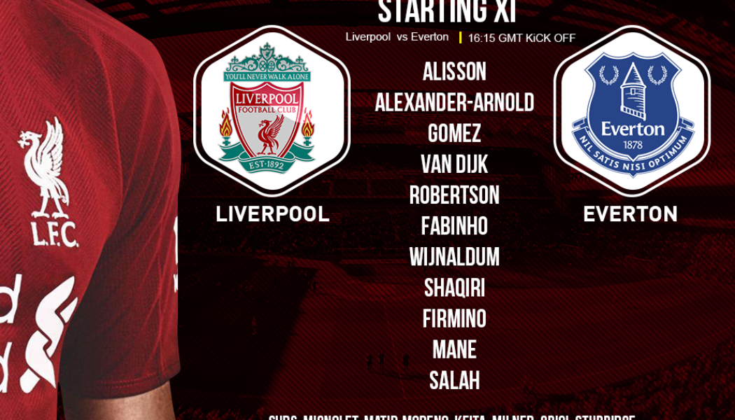 Liverpool team v Everton