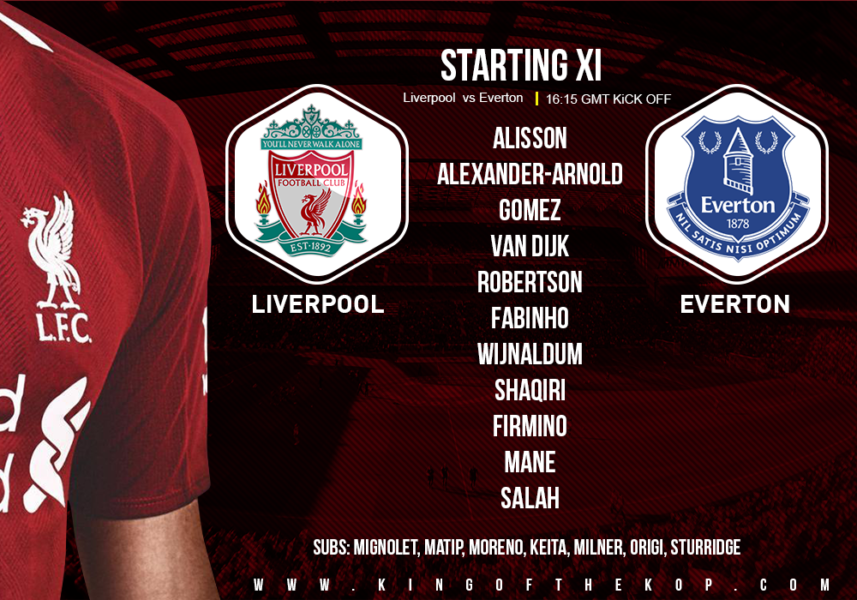 Liverpool team v Everton