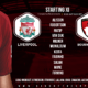 Liverpool team v Bournemouth 9 February 2019