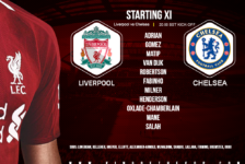 Liverpool team v Chelsea Super cup