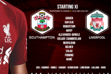 Confirmed: Liverpool team v Southampton