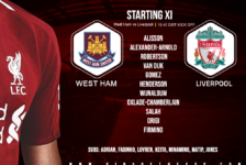 Liverpool team v West Ham