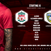 Liverpool team v Leeds United Anfield 12 September 2020