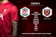 Liverpool team v West Ham 31 October 2020