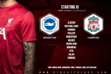 Confirmed: Liverpool team v Brighton