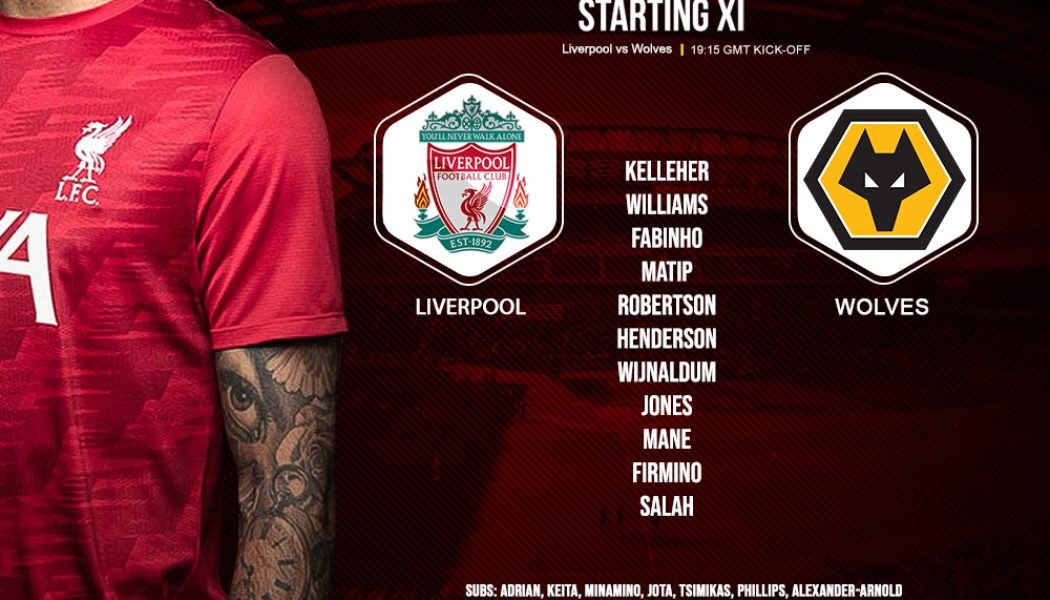 Confirmed: Liverpool v Wolves