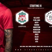 Confirmed: Liverpool team v Ajax