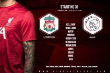 Confirmed: Liverpool team v Ajax