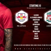 Confirmed: Liverpool team v RB Leipzig