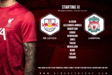 Confirmed: Liverpool team v RB Leipzig