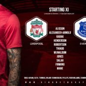 Liverpool team v Everton 20 February 2021