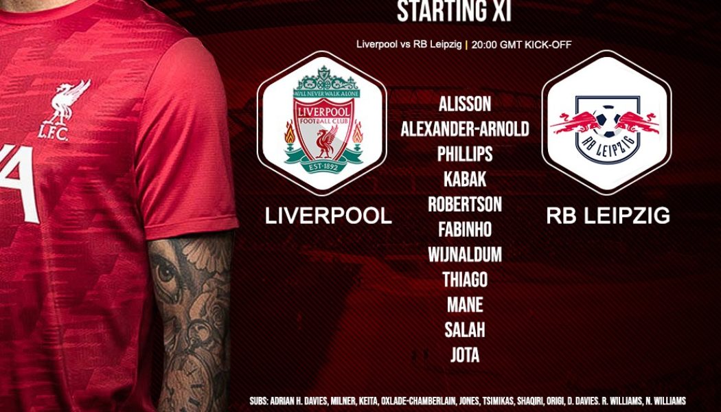 Liverpool V RB Leipzig 10 March 2021