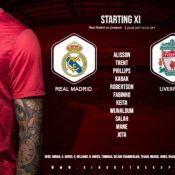 Liverpool team v Real Madrid champions league quarter-final 6 April 2021