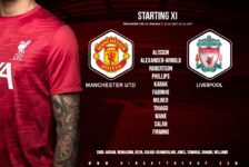 Liverpool team v Manchester United in the Premier League 2 May 2021