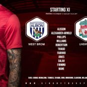 Liverpool team v West Brom at the hawthorns 16 may 2021