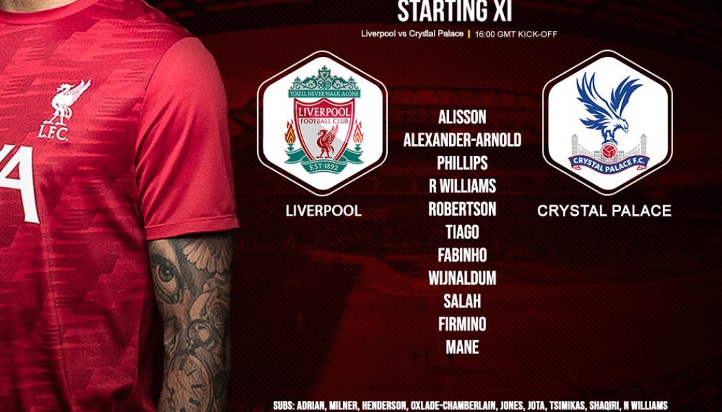 Liverpool team v Crystal Palace 23 May 2021