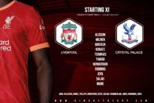 Liverpool team v Crystal Palace 18 September 2021