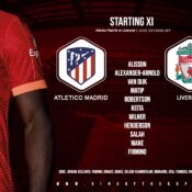 Confirmed: Liverpool team v Atletico Madrid