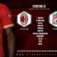 Confirmed: Liverpool team v AC Milan