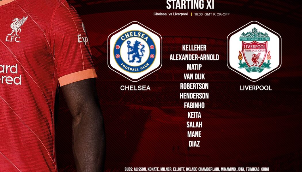 Liverpool team v Chelsea League cup final Wembley 27 February 2022