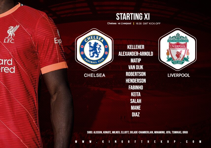 Liverpool team v Chelsea League cup final Wembley 27 February 2022