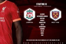 Liverpool team v West Ham premier League Anfield 5 March 2022