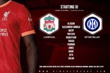 Liverpool team v Inter Milan Champions League last 16 2nd leg 8 March 2022