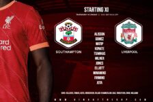 Confirmed: Liverpool team v Southampton