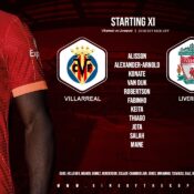 Liverpool team v Villarreal champions league semi-final second leg 3 May 2022