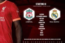 Liverpool team v Real Madrid Champions League final Paris 28th of May 2022